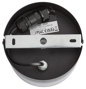 Modern mennyezeti lámpa fekete füstüveggel - Puck