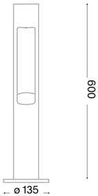 Ideal Lux - Kültéri lámpa ACQUA 1xG9/15W/230V 60 cm IP44 antracit