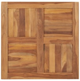 tömör tíkfa asztallap 70 x 70 x 2,5 cm