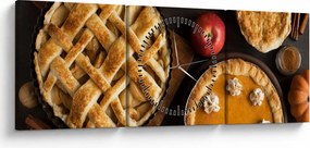 Kép - Tökös pite (órával) (90x30 cm)
