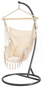 Puerto függőszék állvánnyal bézs-fekete