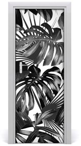 Ajtó tapéta trópusi levelek 75x205 cm
