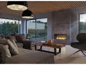 InFire - Beépített BIO kandalló 49,4x124,4 cm 6kW fekete