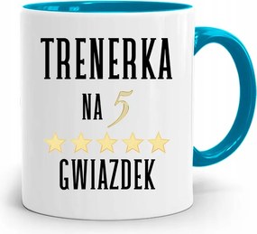 Edzőnőnek Edzőterem Bögre Kék nyomott mintával