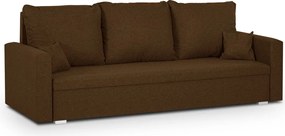 MONDI Háromszemélyes kinyitható kanapé Barna