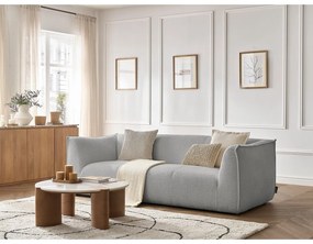 Világosszürke buklé kanapé 242 cm Giorgia – Bobochic Paris