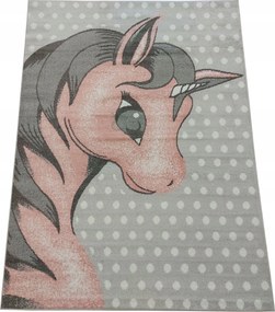 Gyerekszőnyeg póni unikornis rózsaszín 60x120