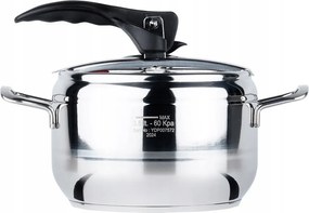 Orion Profi kukta acél magasnyomású edény gyors főzés 3,5L