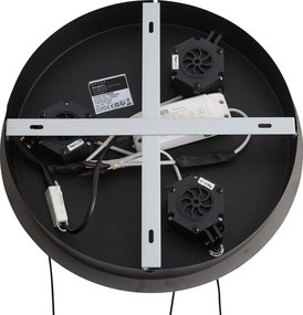 Design függőlámpa antracit zöld üveggel, LED-del, 3 fokozatban szabályozható, 3 fényforrású Easylift - Fiera