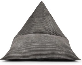 Világosszürke kordbársony babzsákfotel Razz – SLOWDOWN