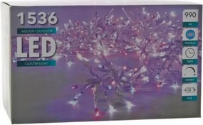 Led Kerti Fényfüzér 230V Lánc Lámpa Teraszra