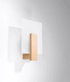Natúr színű fali lámpa Parola – Sollux