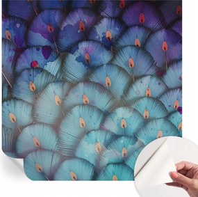 Modern öntapadós fotótapéta Mosható színes tollak 250x250 cm