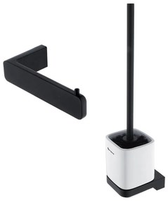 NIMCO MAC készlet-94KN-90 - Falra szerelhető WC kefe és wc papír tartó MAYA