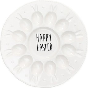Balsh tojástartó tányér fehér 28 cm Homla felirattal