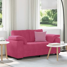 bordó bársony loveseat kanapé 120 cm