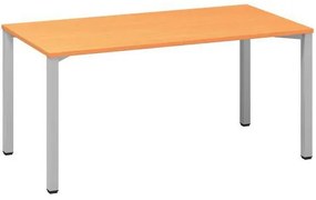 Alfa Office  Alfa 200 irodai asztal, 160 x 80 x 74,2 cm, egyenes kivitel, bükk Bavaria mintázat, RAL9022%