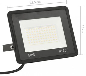 hideg fehér fényű LED reflektor 50 W