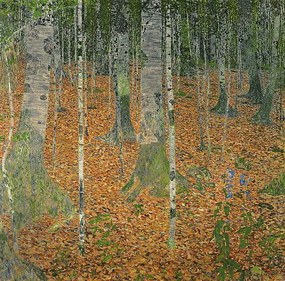 Gustav Klimt - Festmény reprodukció The Birch Wood, 1903, (40 x 40 cm)