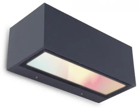 LED lámpatest , oldalfali , 16W , RGB , CCT , dimmelhető , kültéri , IP54 , LUTEC CONNECT , GEMINI