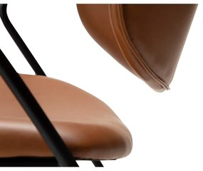 Konyakbarna bőrutánzat fotel Zed – DAN-FORM Denmark