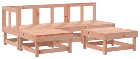 vidaXL 5 részes tömör duglászfenyő kerti pihenőgarnitúra