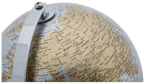 Globe ezüst-aranyszínű asztali dekoráció, magasság 28 cm - Mauro Ferretti