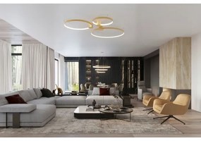 Thoro TH.224 - LED Mennyezeti lámpa RIO LED/50W/230V CRI90 3000K átm. 78 cm arany