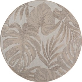 Bézs kerek kültéri-beltéri szőnyeg ø 160 cm Desert 1302 – Ayyildiz Carpets