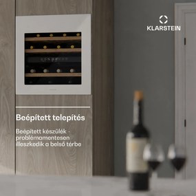 Klarstein Rhone 36 Duo borhűtő, 36 palack, LED vezérlés, push-to-open, csendes