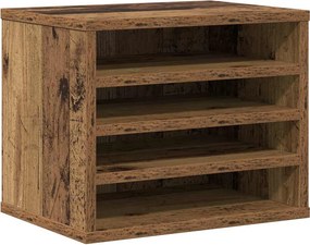 vidaXL Íróasztali rendező Öreg fa 36 x 26 x 29,5 cm Faanyag