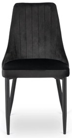 Fekete Bársony Étkezőszék. BARI