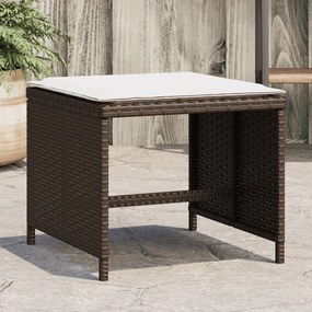 vidaXL 4 db barna polyrattan kerti szék párnával 41 x 41 x 36 cm