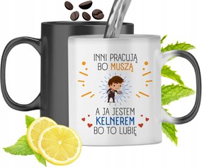 Mágikus Bögre Pincérnek Színváltós, fényképes nyomattal