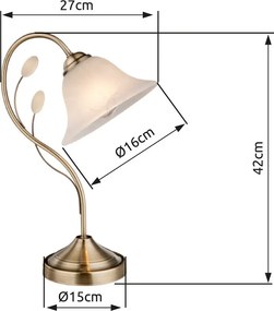Asztali Lámpa Bronz POSADAS GLOBO-69007-1T