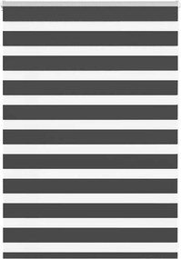 vidaXL zebrafüggönnyel fekete szövetszélesség 95,9 cm poliészter