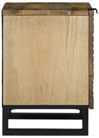 Éjjeli szekrények - 2 db, 40x33,5x46 cm, tömör mangófából