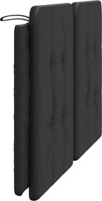 fekete műbőr fejtámla párna Zadar 152 cm