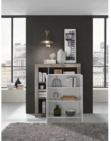 LENOR komód fehér/barna