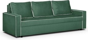 MIMI Háromszemélyes kinyitható kanapé Zöld/fehér