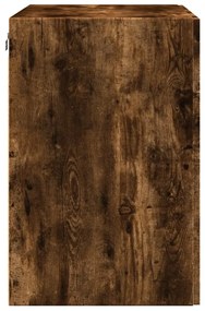 füstös tölgy színű szerelt fa faliszekrény 80 x 42,5 x 64 cm