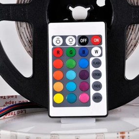 LED RGB állítható fényerőjű szalag 5m LED/18W/12V IP20 + távirányító