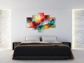 Kép – Absztrakció pirossal (150x105 cm)