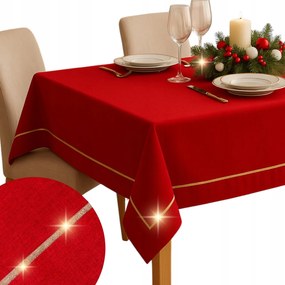 Abrosz Karácsonyi piros bordó Arany 110x160 karácsonyra