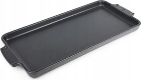 Kerámia tálaló- és sütőtálca, 40 cm, palaszürke