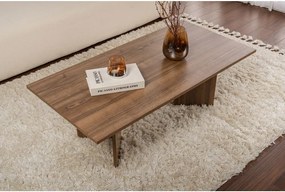 Sötétbarna dohányzóasztal diófa dekorral 60x119 cm Sabin – Kalune Design