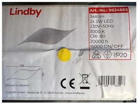 Lindby Lindby - LED Fali lámpa SALKA 2xLED/2W/230V LW1271