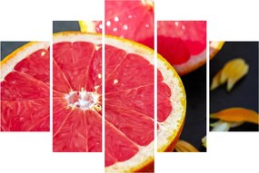 Szeletelt grapefruit képe (150x105 cm)