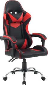 RACING Irodai szék, piros-fekete