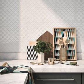 Mozaik dekorcsempe maroco 322159 White
